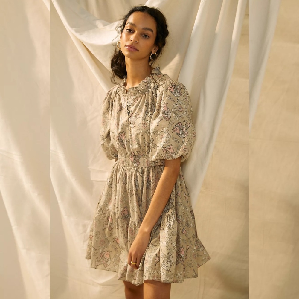 Anthropologie Let Me Be Women's Celeste Mini Dress 0 Petite